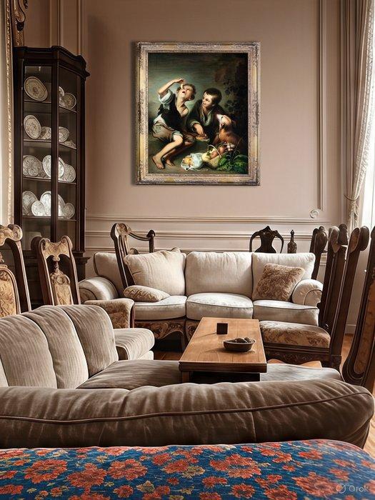 Margit von Valta (XIX-XX), After Murillo - NO RESERVE -, Antiek en Kunst, Kunst | Schilderijen | Klassiek