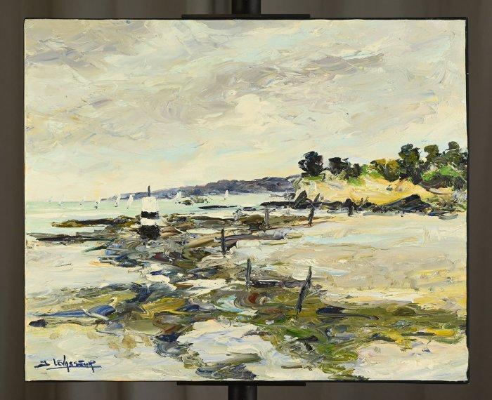Jean Levasseur (1935 - 2024) - Pointe de Locruirec, Antiek en Kunst, Kunst | Schilderijen | Klassiek