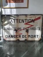 Industrial Electronic Warning Original Vintage Sign, Rare! -, Antiquités & Art, Antiquités | Assiettes décoratives & Carrelages