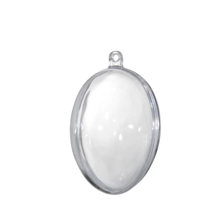 Ei kunststof transparant deelbaar 80 mm zak 5 stuks, Hobby en Vrije tijd, Knutselen, Nieuw