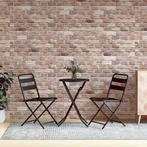 vidaXL Wandpanelen 10 st 3D 100x50 cm EPS bruin, Doe-het-zelf en Bouw, Verzenden, Nieuw