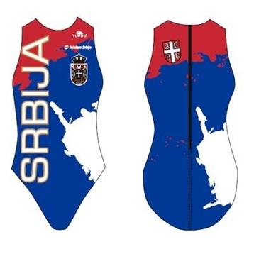 Special Made Turbo Waterpolo badpak SRBIJA, Verzenden