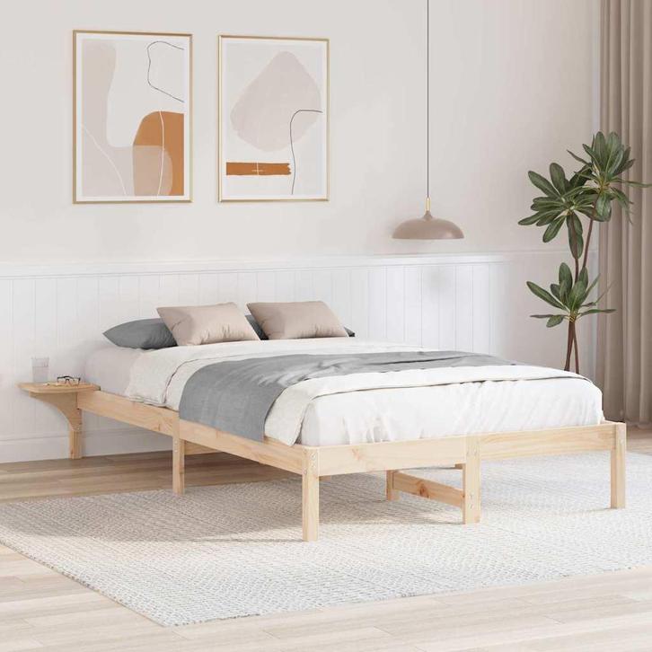 vidaXL Bedframe Bruin 120 x 200 cm Bruin, Huis en Inrichting, Slaapkamer | Bedden, Nieuw, Verzenden