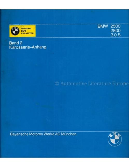1970 BMW 2500 | 2800 | 3.0 S ONDERDELENHANDBOEK, Auto diversen, Handleidingen en Instructieboekjes