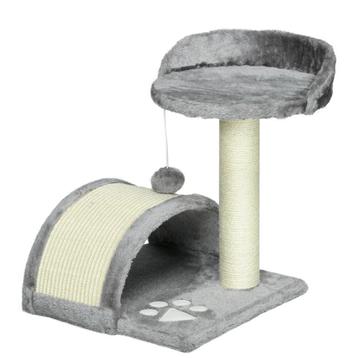 Krabpaal Klein 46 Cm, Kattenboom Met Speelballen, Krabplaat, beschikbaar voor biedingen