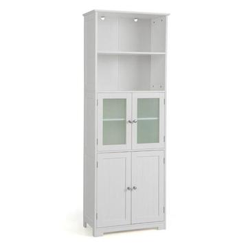 2dekans | Coast Badkamerkast - MDF met glas - 60 x 30 x 163 beschikbaar voor biedingen