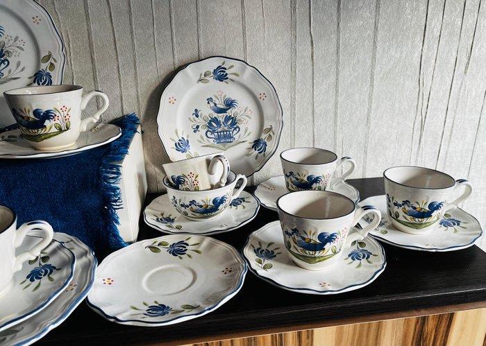 Keller et Guérin de Luneville - Koffie- en theeservies (24), Antiek en Kunst, Antiek | Meubels | Tafels