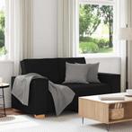 vidaXL 2-zitsbank Zwart 120 cm Stof, Huis en Inrichting, Verzenden, Nieuw