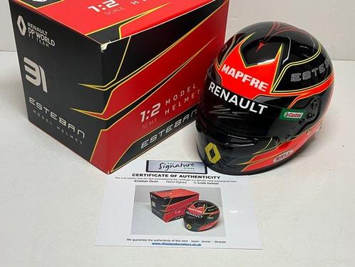 Alpine - Estaban Ocon - 2020 - Casque à léchelle 1/2, Verzamelen, Automerken, Motoren en Formule 1