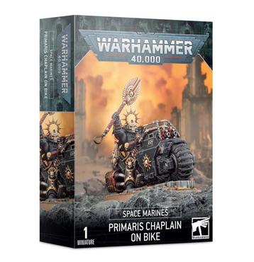 Space Marines Primaris Chaplain on a Bike (Warhammer 40.000, Ophalen of Verzenden
