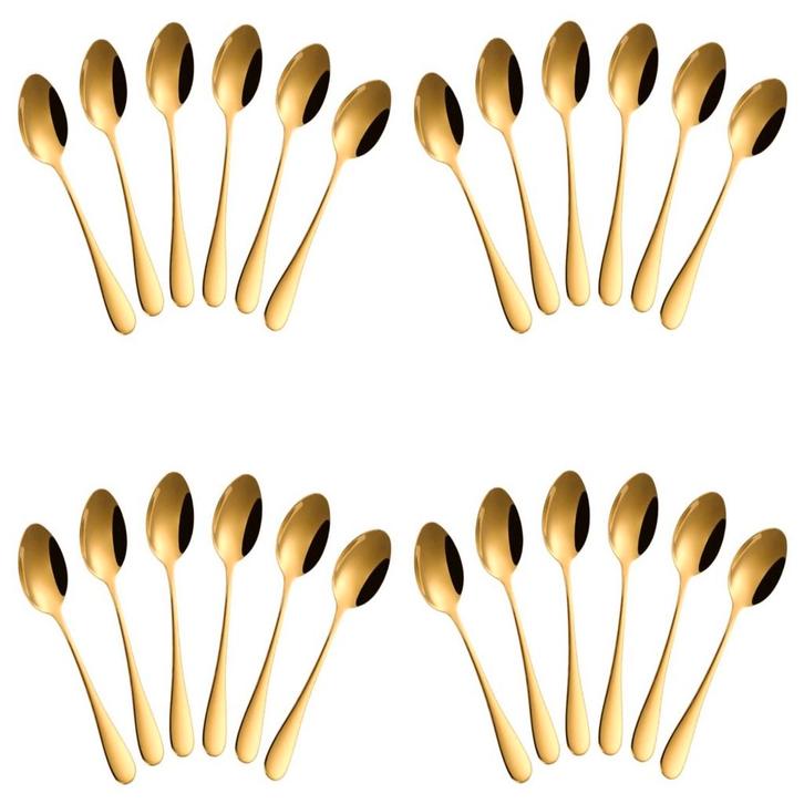 Fako Bijoux® - Theelepel / Koffielepel Classic - 12cm - Goud, Huis en Inrichting, Keuken | Bestek, Verzenden