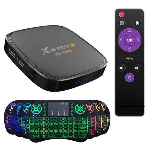 X88S TV Box Mediaspeler Android 10 met Draadloos RGB, Audio, Tv en Foto, Televisie-accessoires, Nieuw, Verzenden