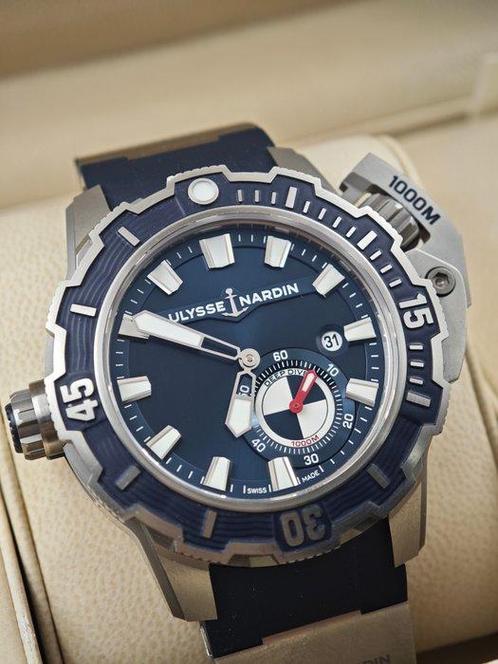 Ulysse Nardin - Diver Deep Dive 1000M Blue - 3203-500-3/93 -, Handtassen en Accessoires, Horloges | Heren