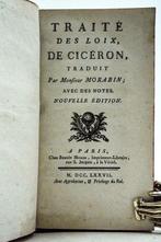 Cicéron & Monsieur Morabin - Traité des Loix, de Cicéron -, Antiquités & Art