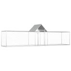 vidaXL Kippenren 5x1x1,5 m gegalvaniseerd staal, Dieren en Toebehoren, Verzenden, Nieuw