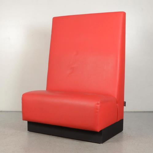 Treinbank Davant - Rood leder	- 144 x 100 x 75 cm, Huis en Inrichting, Stoelen, Ophalen of Verzenden