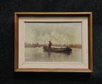 Joop Zeegers (1920-2008) - Man in bootje, Antiek en Kunst