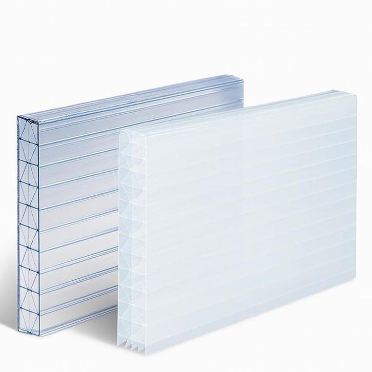 Polycarbonaat platen 16 mm X structuur transparant, Benelux, Doe-het-zelf en Bouw, Platen en Panelen, Minder dan 20 mm, Nieuw