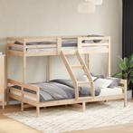 vidaXL Stapelbed massief grenenhout 80x200/140x200 cm, Verzenden, Nieuw