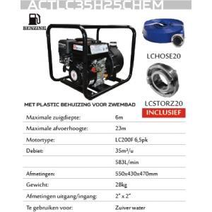 Genermore actlc35h25chem motopompe 6,5 cv 35 m³/h 583 l/min, Bricolage & Construction, Outillage | Autres Machines