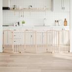 vidaXL Hondenhek met deur opvouwbaar 6 panelen 300 cm, Dieren en Toebehoren, Verzenden, Nieuw