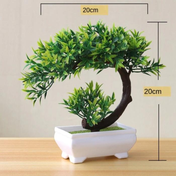 Kunst Bonsai Boom - Planten Nep Plant Plastic Decoratie, Huis en Inrichting, Woonaccessoires | Kunstplanten en Kunstbloemen, Nieuw