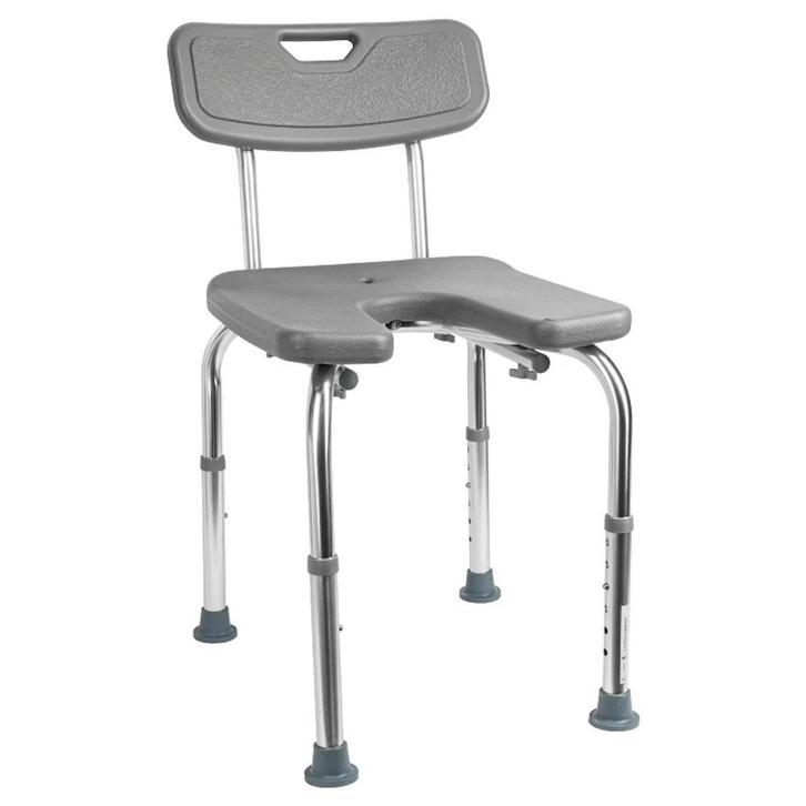 Douchestoel met hygiënische uitsparing Grijs, Divers, Matériel Infirmier, Enlèvement ou Envoi