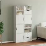 vidaXL Bijzetkasten 4 st ODDA 40x24x79 cm massief, Verzenden, Nieuw