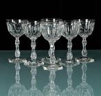 Prachtig lot van 6 kristallen Val Saint Lambert glazen,