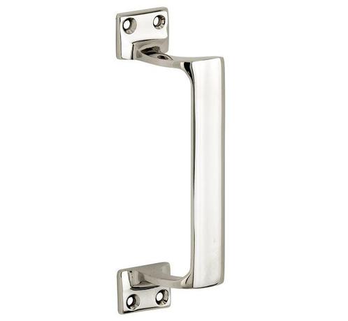 Deurgreep Art-Deco glans nikkel, Doe-het-zelf en Bouw, Hang- en Sluitwerk, Klink of Kruk, Nieuw, Overige materialen
