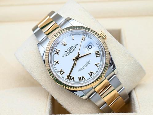 Rolex Datejust Ref. 126233 Year 2021 (Box & Papers), Handtassen en Accessoires, Horloges | Heren, Goud, Zo goed als nieuw, Goud