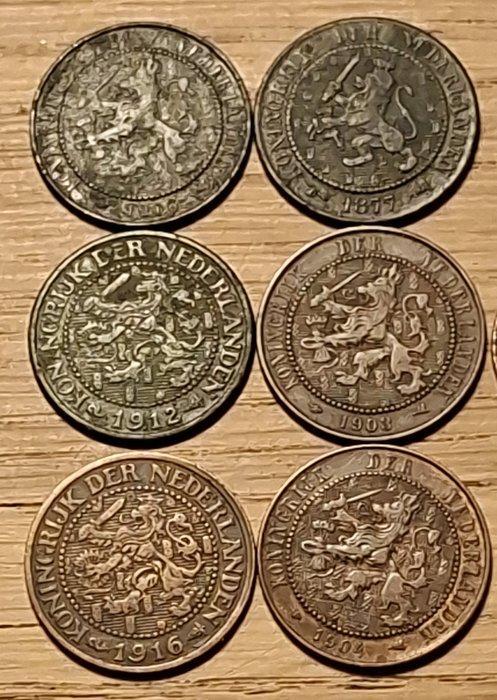 Nederland. Lot van 14 stuks koperen munten (Zonder, Postzegels en Munten, Munten | Nederland