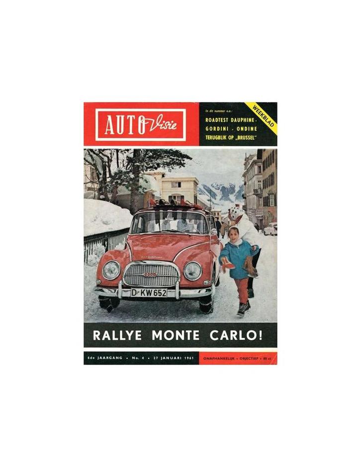 1961 AUTOVISIE MAGAZINE 04 NEDERLANDS, Boeken, Auto's | Folders en Tijdschriften