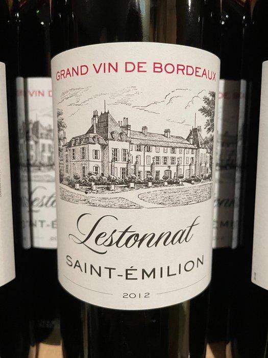 2012 Château Lestonnat - Saint-Émilion - 6 Flessen (0.75, Verzamelen, Wijnen