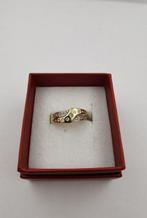 Ring - 18 karaat Geel goud -  0.06 tw. Diamant  (Natuurlijk), Bijoux, Sacs & Beauté, Bijoux anciens