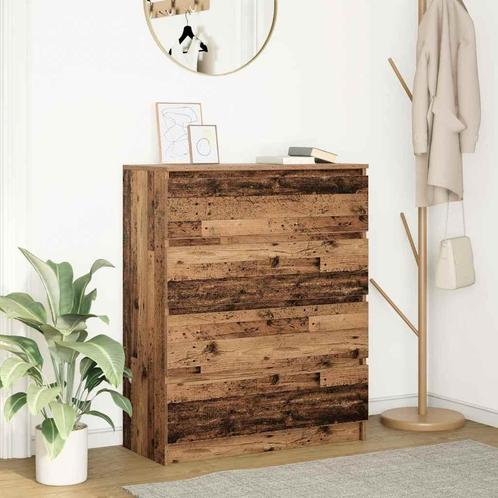 vidaXL Dressoir 80x35x99 cm spaanplaat oud hout, Huis en Inrichting, Kasten | Dressoirs, Nieuw, Verzenden