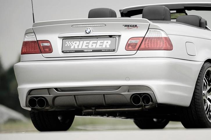 Rieger achterbumper | 3-Serie E46: 02.02- (vanaf Facelift) -, Auto-onderdelen, Carrosserie, Nieuw, BMW, Verzenden
