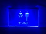 WC toilet neon bord lamp LED cafe verlichting reclame lichtb, Huis en Inrichting, Verzenden, Nieuw