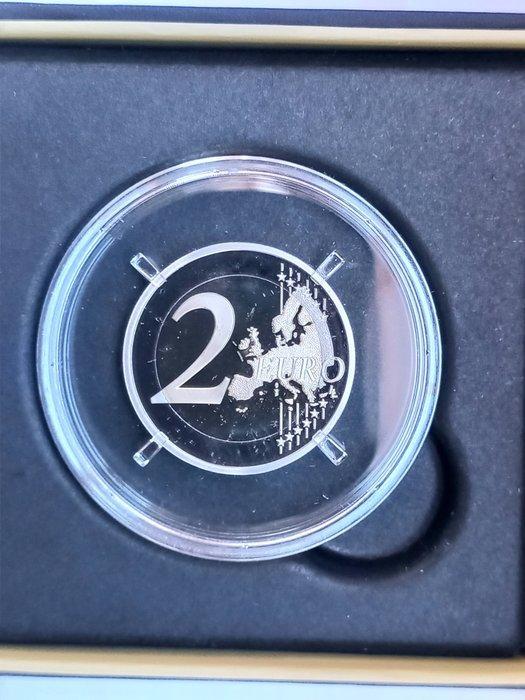 Frankrijk. 2 Euro 2024 La Tour Eiffel Danse Proof (Zonder, Postzegels en Munten, Munten | Europa | Euromunten