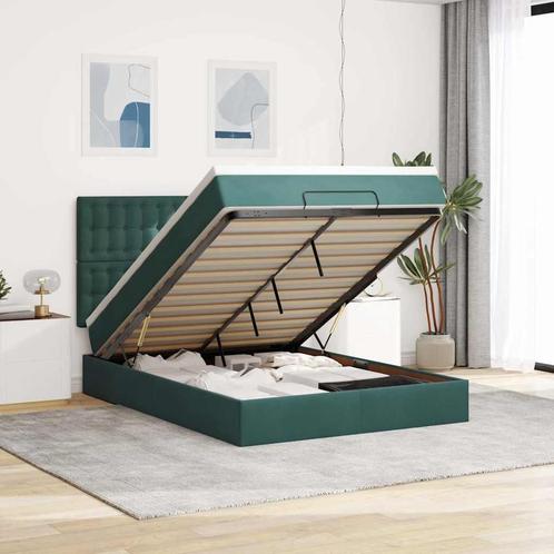 vidaXL Ottoman bed met matrassen 140x200cm fluweel, Huis en Inrichting, Slaapkamer | Bedden, Nieuw, Verzenden