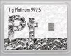 1 gram - Platina - Valcambi, Switzerland - Met certificaat, Postzegels en Munten