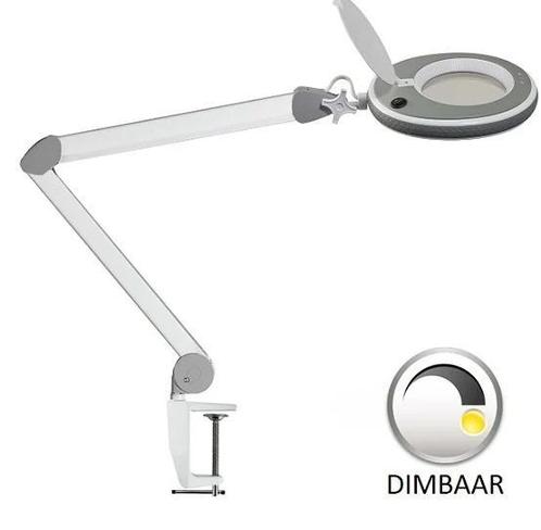 Loeplamp 127mm lens-5 dioptrie-LED-DIMBAAR, Hobby en Vrije tijd, Vergrootglazen, Loepen en Loeplampen, Loeplamp, Nieuw, Verzenden