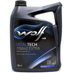 Wolf Vitaltech 15W40 Extra Motorolie 5 Liter, Auto diversen, Onderhoudsmiddelen, Ophalen of Verzenden