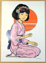 Leloup, Roger - 1 Offset Print - Yoko Tsuno - Kimono Rose