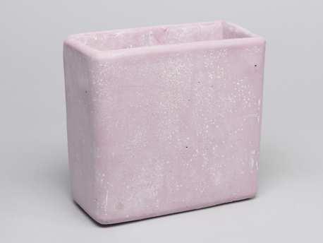 Cement flowerpot high roze 19x9. 5x18cm. medium mooie, Hobby en Vrije tijd, Knutselen, Nieuw