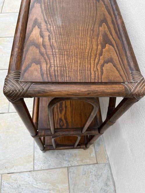 Étagère - Bois - Osier, Antiek en Kunst, Kunst | Designobjecten
