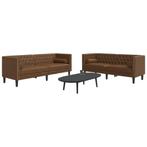 vidaXL 2-delige Loungeset Chesterfield met bolsters, Huis en Inrichting, Verzenden, Nieuw