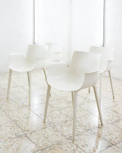 Kartell - Piero Lissoni - Fauteuil (4) - Piuma - Blanc -, Antiek en Kunst, Antiek | Meubels | Stoelen en Sofa's