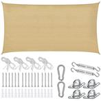 tectake Schaduwdoek Sunny, weerbestendig HDPE-materiaal met, Tuin en Terras, Verzenden, Nieuw