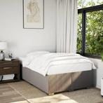 vidaXL Bedframe zonder matras 120x190 cm stof taupe, Verzenden, Nieuw